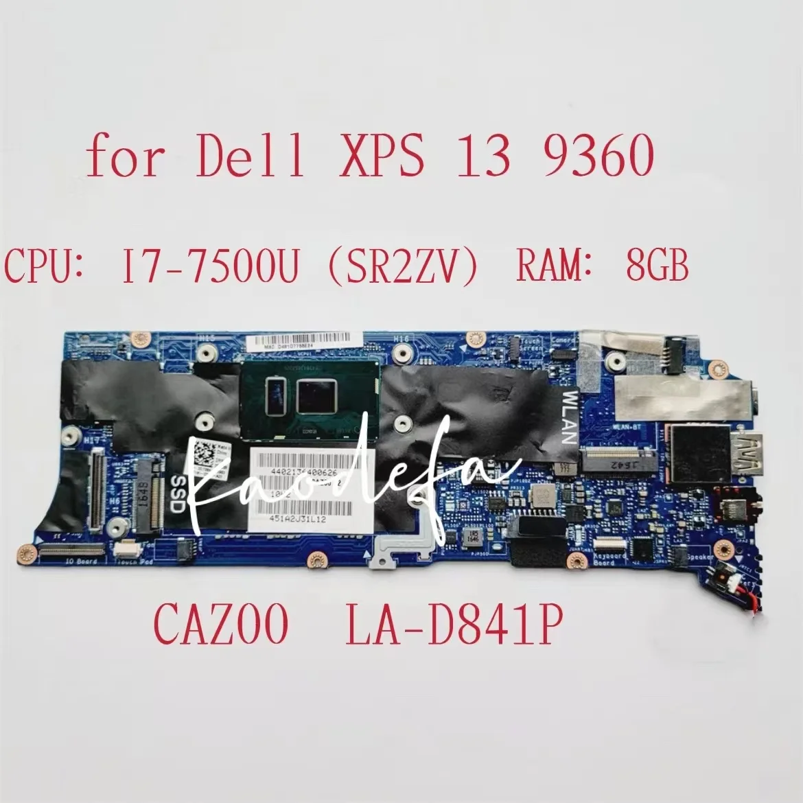Для DELL XPS 13 9360 материнская плата для ноутбука CPU: I7-7500U SR2ZV RAM:8 Гб Φ 0G736N G736N CN-0G736N 100% Test Ok
Для DELL XPS 13 9360 материнская плата для ноутбука CPU: I7-7500U SR2ZV RAM:8 Гб Φ 0G736N G736N CN-0G736N 100% Test Ok