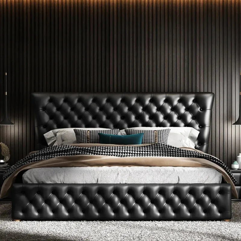 Princess Black Double Bed Bedrooms Queen Size Modern Wooden Floor Double Bed Full Size Luxury Lit 2 Personnes Furniture For Home
Princess Black Double Bed Bedrooms Queen Size Modern Wooden Floor Double Bed Full Size Luxury Lit 2 Personnes Furniture For Home
