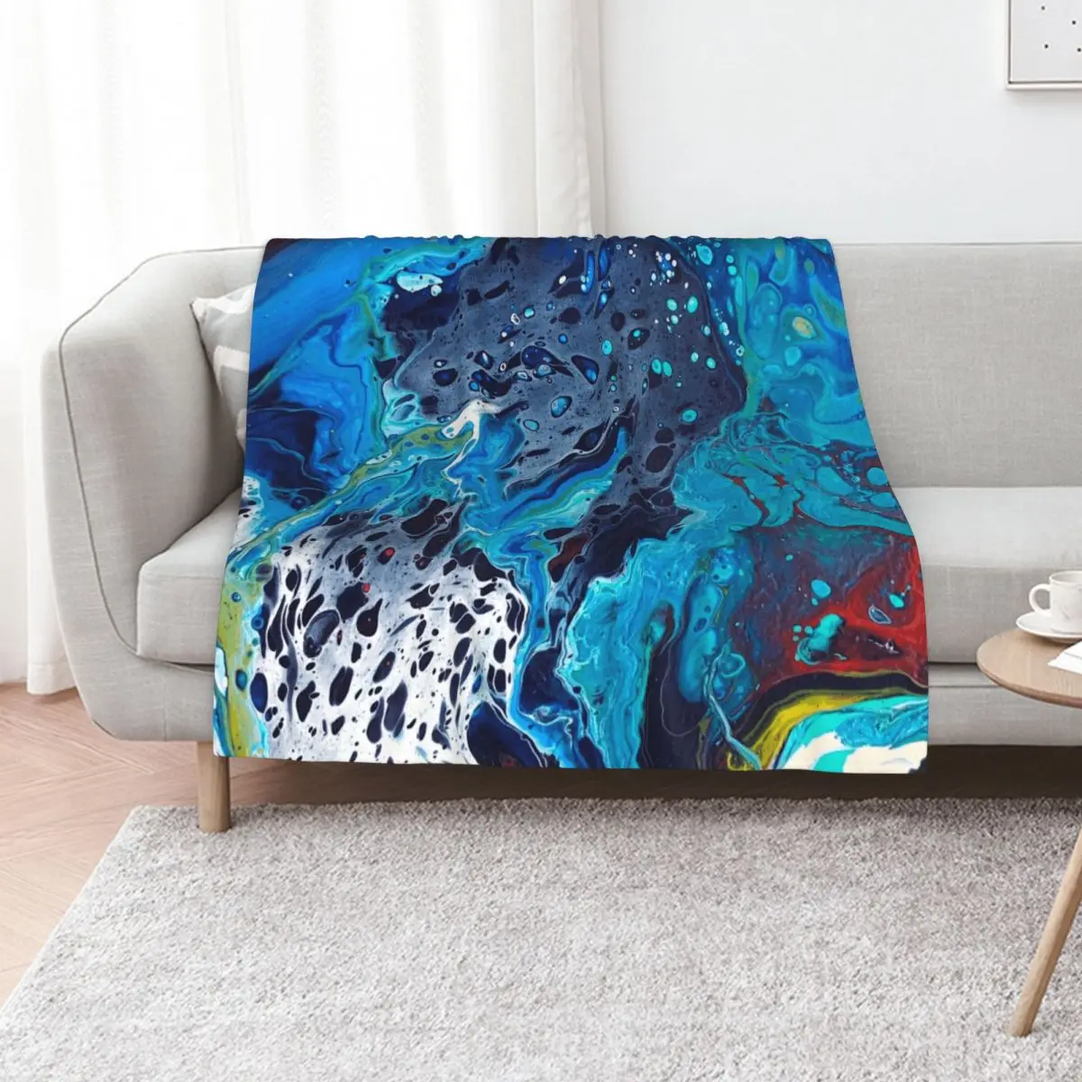 Acrylic pouring Throw Blanket Multi Use Warm Blanket for Living Room Bedroom
Acrylic pouring Throw Blanket Multi Use Warm Blanket for Living Room Bedroom