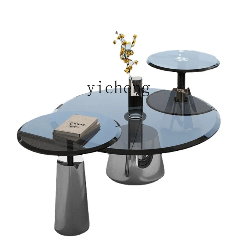 Yy round Tea Table Side Table Household Small Apartment Living Room Coffee Table Stainless Steel Silver White
Yy round Tea Table Side Table Household Small Apartment Living Room Coffee Table Stainless Steel Silver White