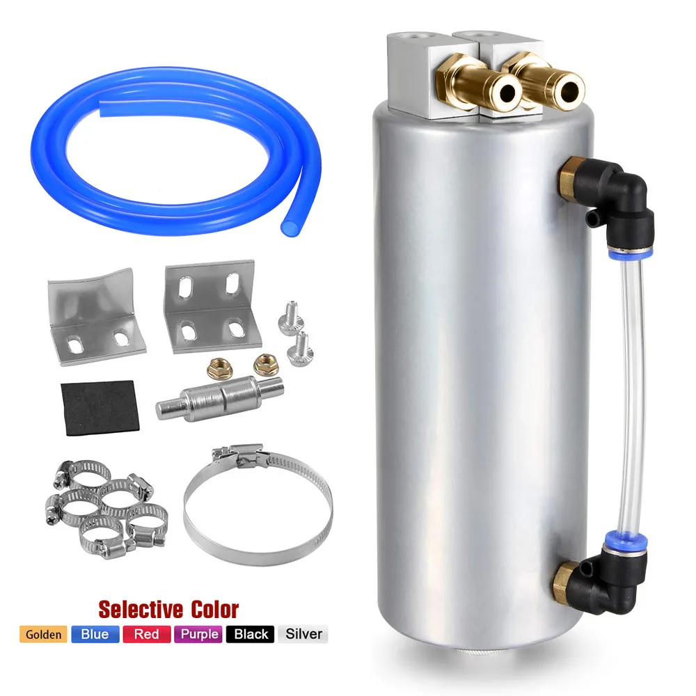 Racing Universal Turbo Fuel Tanks Oil Catch Tank Can Reservoir Oil Catch Can Tank Aluminum Round Auto Parts
Racing Universal Turbo Fuel Tanks Oil Catch Tank Can Reservoir Oil Catch Can Tank Aluminum Round Auto Parts