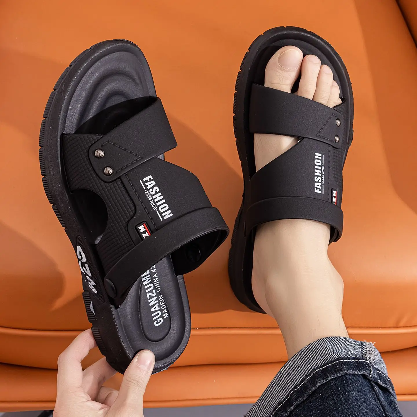 Sandals men's summer new open-toed youth beach shoes dual-purpose beach cool slippers platform dad men's sandals
Sandals men's summer new open-toed youth beach shoes dual-purpose beach cool slippers platform dad men's sandals