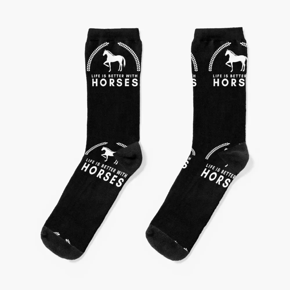 Life is better withhorses Socks floor Toe sports bright garter Mens Socks Women's
Life is better withhorses Socks floor Toe sports bright garter Mens Socks Women's