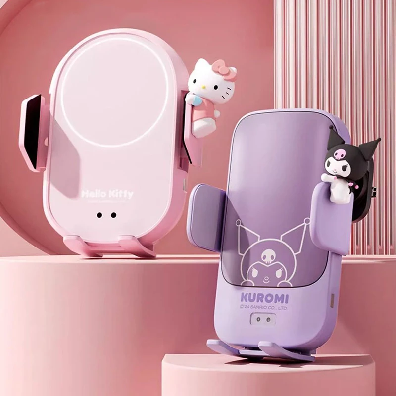 Sanrio Kawaii Hello Kitty Car Mobile Phone Holder Kuromi Anime Cartoon Fashion Navigation Special Support Stand Wireless Charger
Sanrio Kawaii Hello Kitty Car Mobile Phone Holder Kuromi Anime Cartoon Fashion Navigation Special Support Stand Wireless Charger