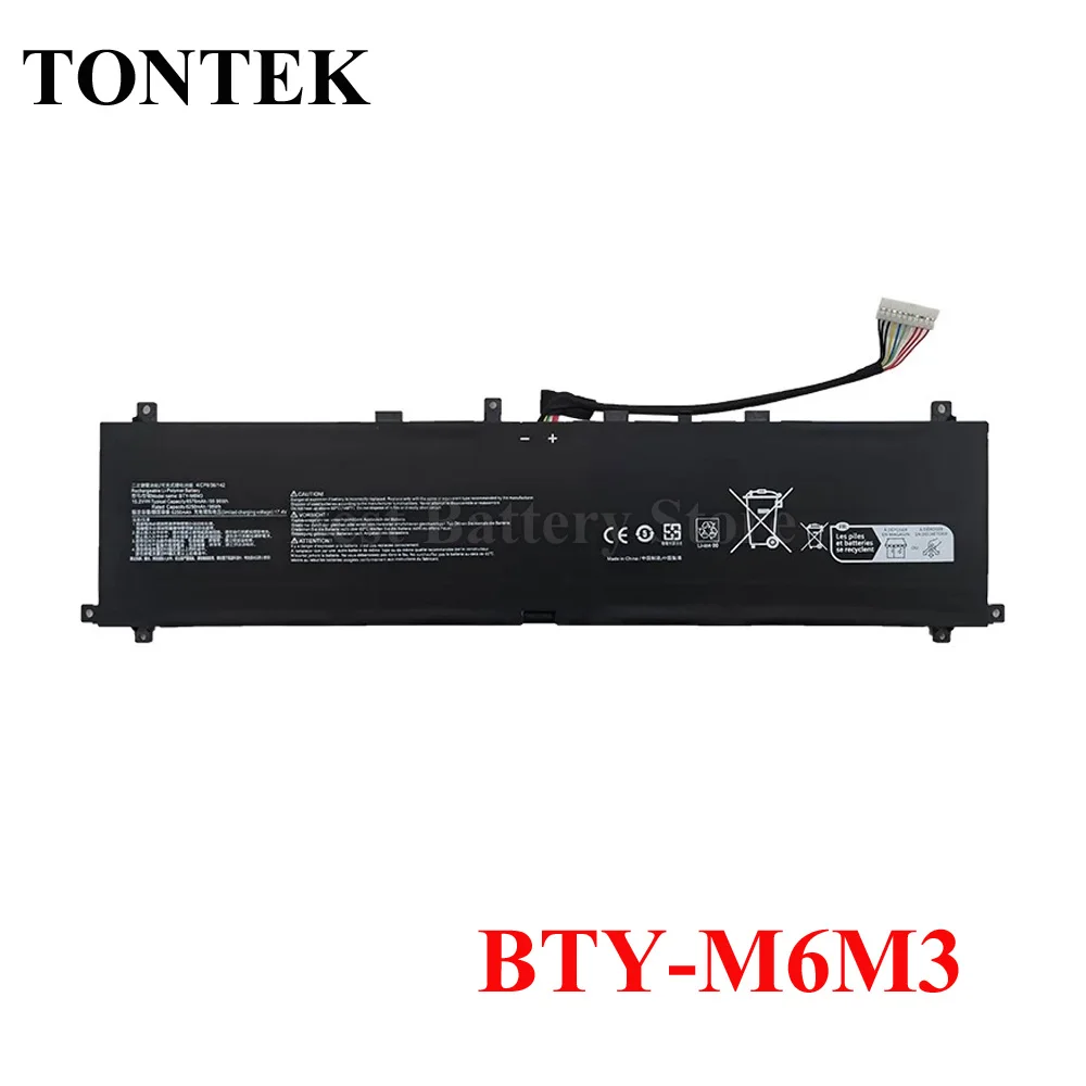 BTY-M6M3 Laptop Battery For MSI RAIDER GE78HX 13VG 13VX 13VH 13VI 13VI-242NL 13VH-046UK 13VG-041XES 4ICP8/36/142
BTY-M6M3 Laptop Battery For MSI RAIDER GE78HX 13VG 13VX 13VH 13VI 13VI-242NL 13VH-046UK 13VG-041XES 4ICP8/36/142