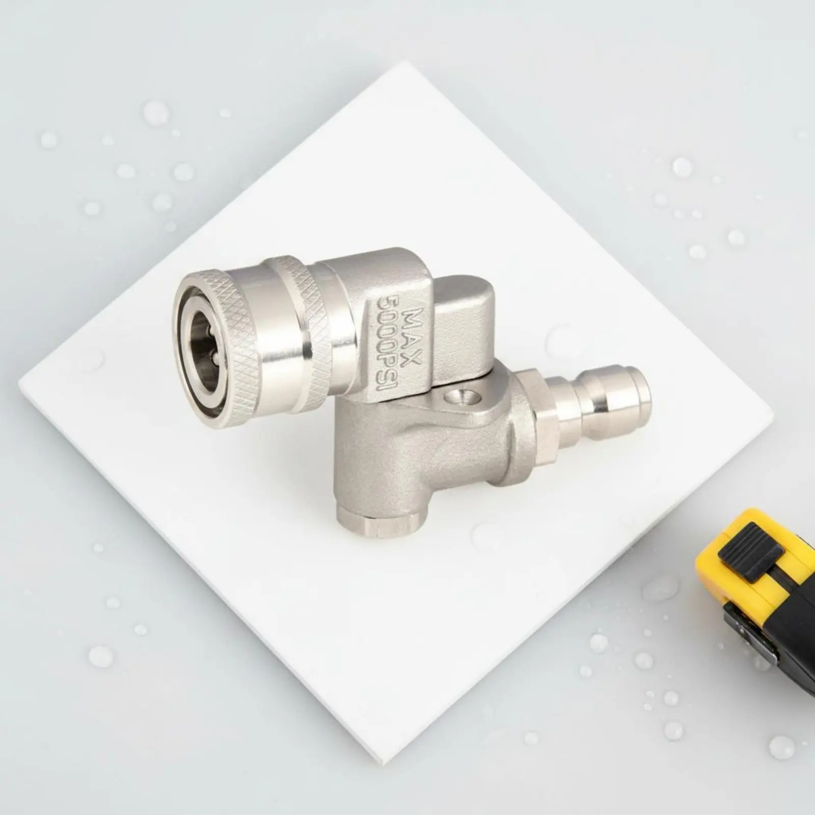 360 Degree Swivel Nozzle Dead Corner Cleaning 7 Angle Adjustable Nozzle Pivoting Coupler 4500 PSI Pressure Washer Accessory
360 Degree Swivel Nozzle Dead Corner Cleaning 7 Angle Adjustable Nozzle Pivoting Coupler 4500 PSI Pressure Washer Accessory