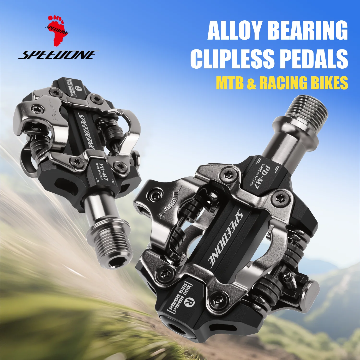 SPEEDONE Bicycle Locking Pedals Bearing Anti-slip Lock for Road Bike Self-Locking Dual Side Clip Pedals Aluminum Clipless Pedals
SPEEDONE Bicycle Locking Pedals Bearing Anti-slip Lock for Road Bike Self-Locking Dual Side Clip Pedals Aluminum Clipless Pedals