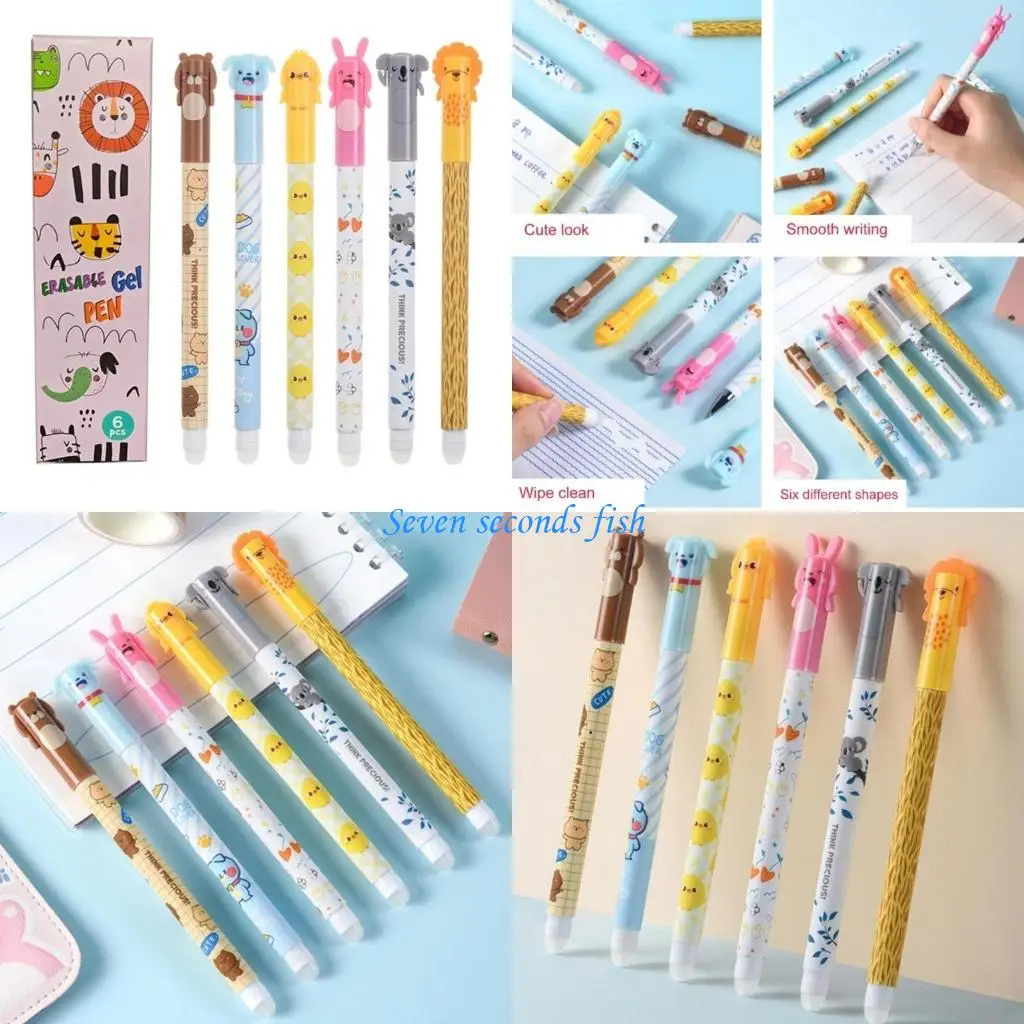 L74B 6pcs/Set Soft Gel чернила стиральная ручка мультфильм тематическая пера для школы и офиса
L74B 6pcs/Set Soft Gel чернила стиральная ручка мультфильм тематическая пера для школы и офиса