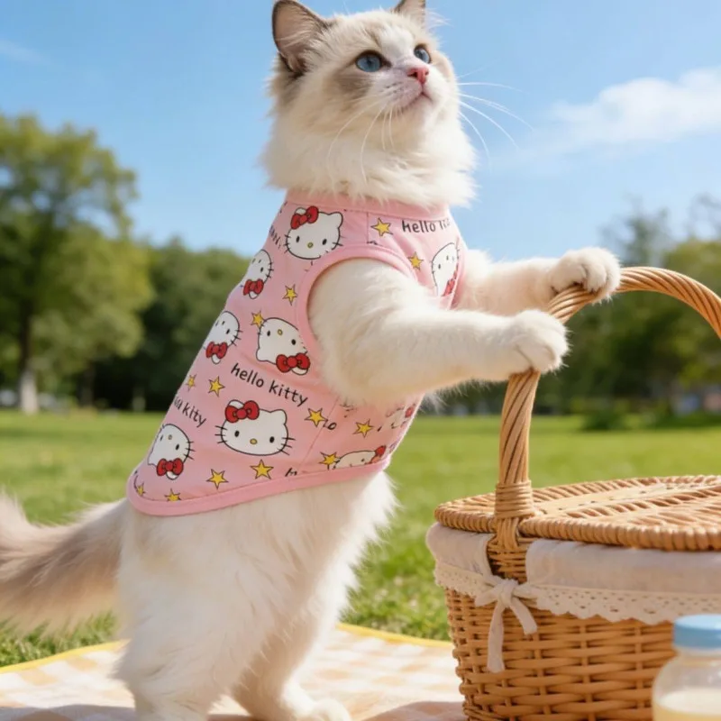 Hello Kitty Anti-Shedding Pet Tank Top, Stretchy Breathable Spring Summer Cat Dog Shirt, Cute Sleeveless Tee for Small Pets
Hello Kitty Anti-Shedding Pet Tank Top, Stretchy Breathable Spring Summer Cat Dog Shirt, Cute Sleeveless Tee for Small Pets
