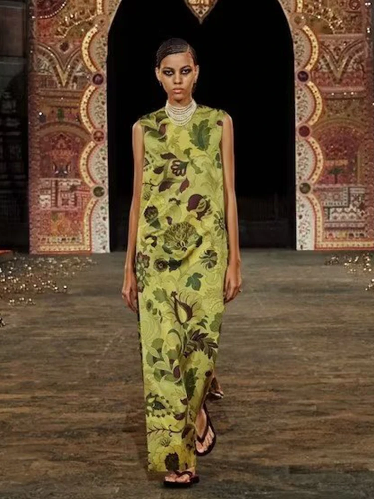 Runway Designer Summer New Women'S Print Slim Tank Top Dress Sexy Casual Fashion Office Party Elegant Vintage Midi Dresses
Runway Designer Summer New Women'S Print Slim Tank Top Dress Sexy Casual Fashion Office Party Elegant Vintage Midi Dresses