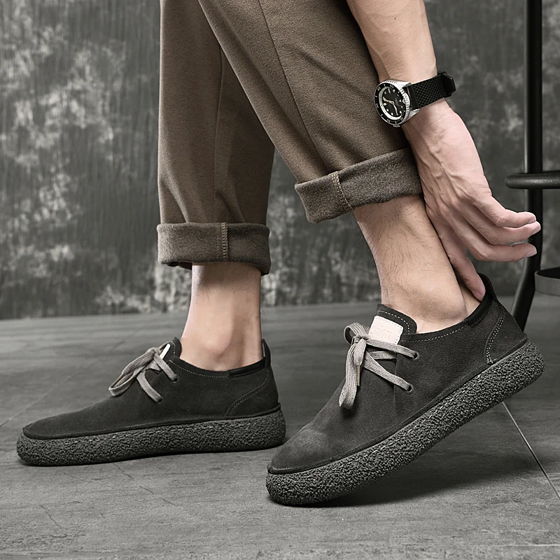 2025New Comfort Casual Cowhide Kose Light Suede Leather Casual Shoes High Quality Men's Sneaker
2025New Comfort Casual Cowhide Kose Light Suede Leather Casual Shoes High Quality Men's Sneaker