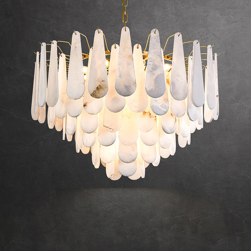 Люстра из натурального мрамора, медь E14, светодиодная люстра с каплями воды для гостиной, столовой, спальни, домашний декор, подвесной светильник
Люстра из натурального мрамора, медь E14, светодиодная люстра с каплями воды для гостиной, столовой, спальни, домашний декор, подвесной светильник
