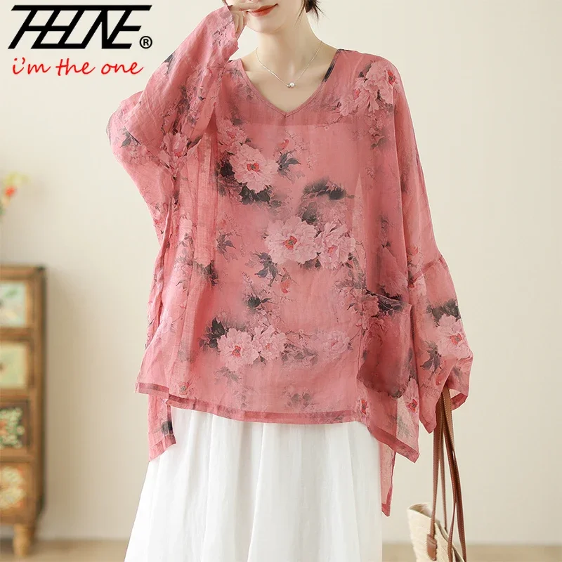 THHONE Autumn Winter Women Shirts Blouses Vintage Long Sleeve Casual Loose Fashion Print Camisas Korean Irregular Blusa Mujer
THHONE Autumn Winter Women Shirts Blouses Vintage Long Sleeve Casual Loose Fashion Print Camisas Korean Irregular Blusa Mujer