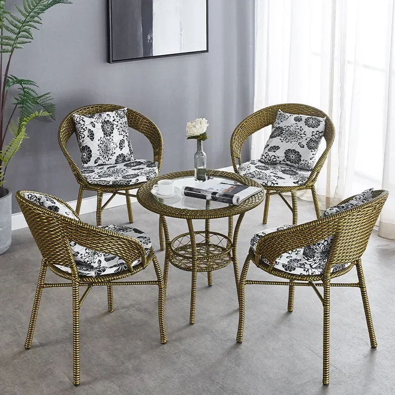Outdoor Table And Chair Set Portable Rattan Three-piece Set Balcony Small Table Set Combination Outdoor Garden Ratta Furniture
Outdoor Table And Chair Set Portable Rattan Three-piece Set Balcony Small Table Set Combination Outdoor Garden Ratta Furniture