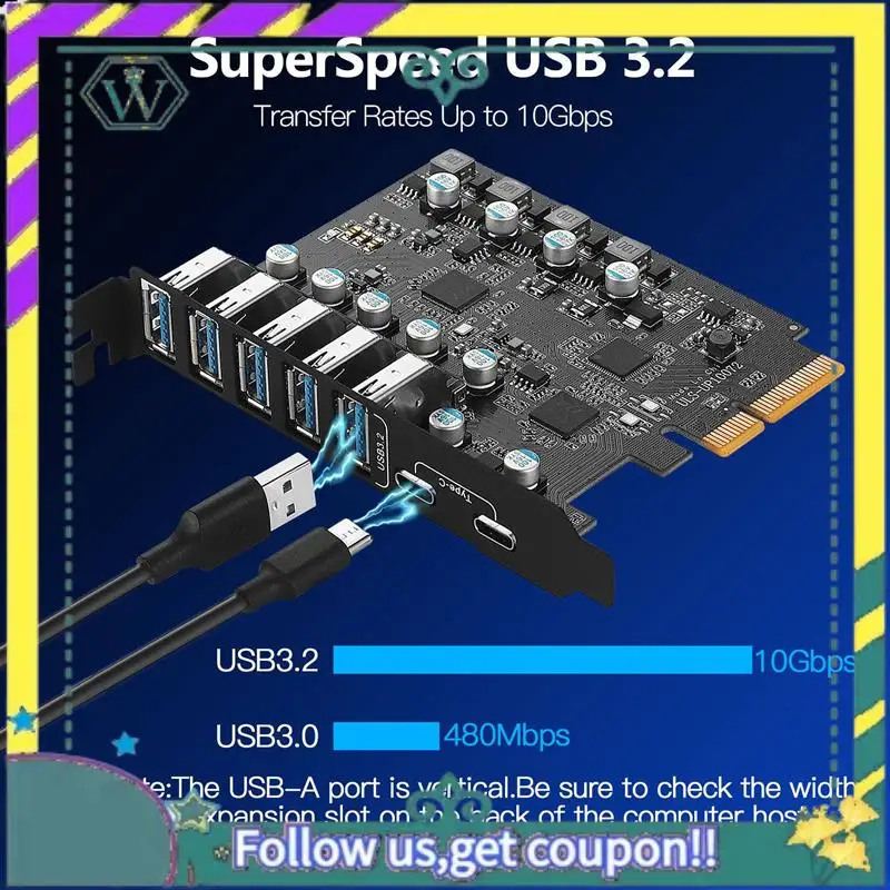 НОВЫЙ адаптер карты типа PCI-E к USB 3.2 Gen 2 с полосой пропускания 20 Гбит/с, 7 портов (5XUSB-A + 2Xtype-C), поддержка карты расширения MAC 10G
НОВЫЙ адаптер карты типа PCI-E к USB 3.2 Gen 2 с полосой пропускания 20 Гбит/с, 7 портов (5XUSB-A + 2Xtype-C), поддержка карты расширения MAC 10G