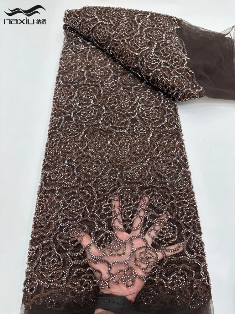 Madison Luxury African Groom Beaded Heavy Lace Fabric French Sequins Lace Fabric 5 Yards Nigerian For Bridal Wedding Dress
Madison Luxury African Groom Beaded Heavy Lace Fabric French Sequins Lace Fabric 5 Yards Nigerian For Bridal Wedding Dress