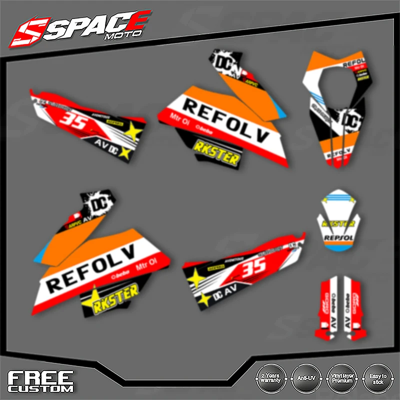 SPACE Custom Motorcycle Graphics For KTM 2007 2008 2009 2010 2011 SMR 690 R Decal Stickers Kits 002
SPACE Custom Motorcycle Graphics For KTM 2007 2008 2009 2010 2011 SMR 690 R Decal Stickers Kits 002