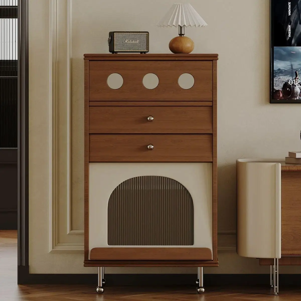 DSA Light Luxury Vintage Chest of Drawers, Wall-Side Drawers in Living Room, Solid Wood Entryway Cabinet Storage Cabinet
DSA Light Luxury Vintage Chest of Drawers, Wall-Side Drawers in Living Room, Solid Wood Entryway Cabinet Storage Cabinet