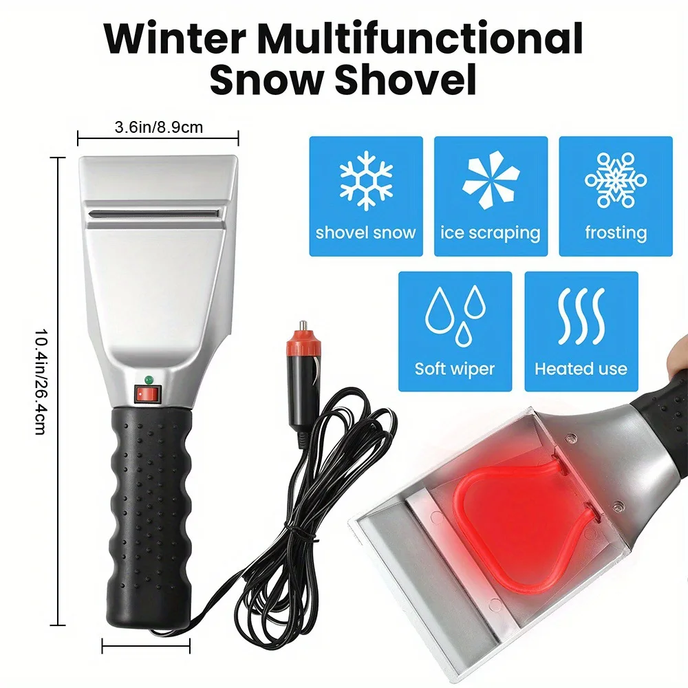 Ice Scrapers for Car Windshield, Electric Ice Scrapers 12V Heated Car Window Snow/Ice Scraper with Non-Slip Handle
Ice Scrapers for Car Windshield, Electric Ice Scrapers 12V Heated Car Window Snow/Ice Scraper with Non-Slip Handle