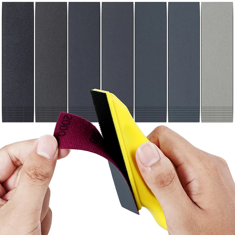 High Quality 3.5"x 1" Mini Sandpaper Kit With Hook And Loop Sanding Block 71Pcs Assorted 40/80/120/180/240/400/600 Grits
High Quality 3.5"x 1" Mini Sandpaper Kit With Hook And Loop Sanding Block 71Pcs Assorted 40/80/120/180/240/400/600 Grits