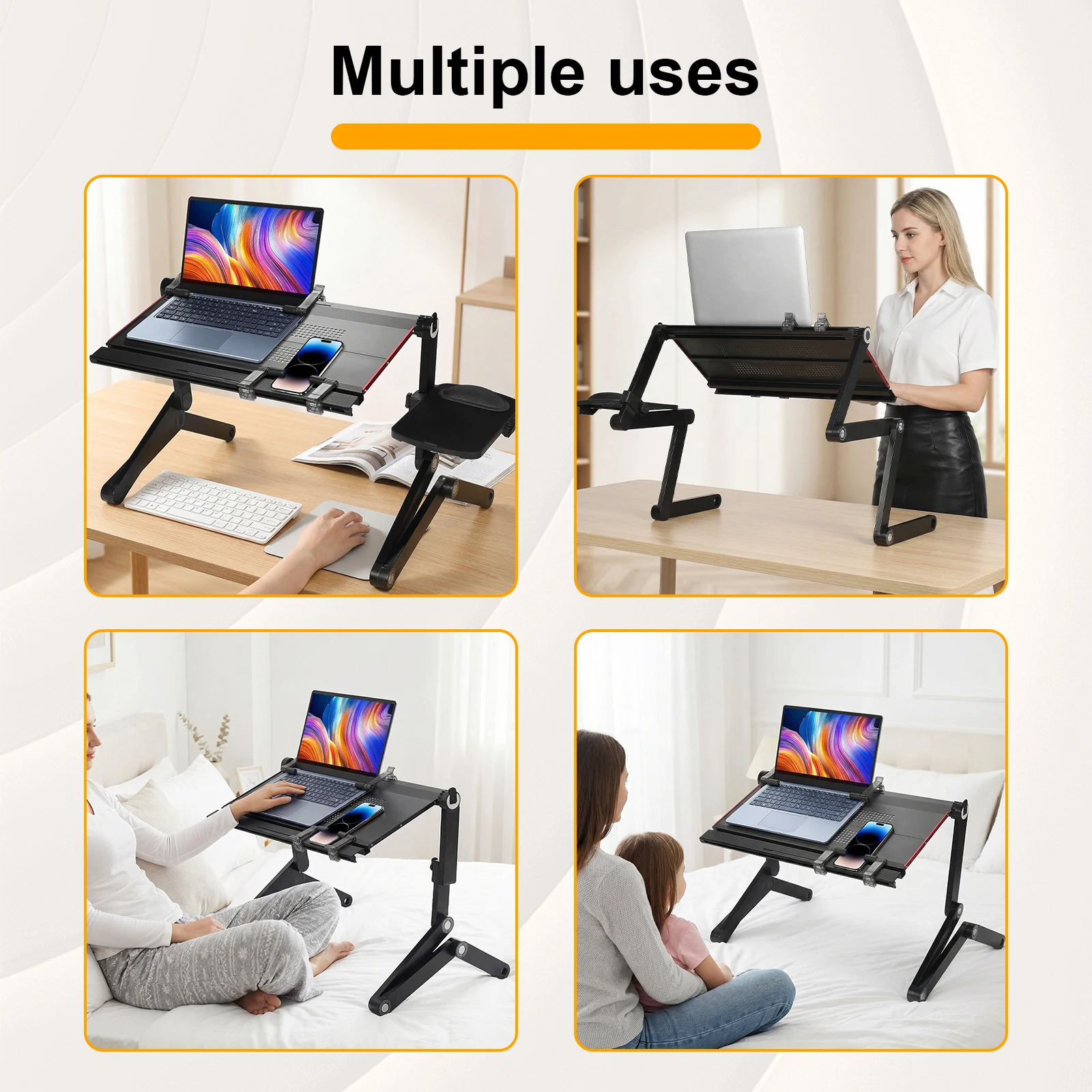 Foldable Laying Down Desk Adjustable Height Foldable Tablet Stand for Bedroom Couch Office
Foldable Laying Down Desk Adjustable Height Foldable Tablet Stand for Bedroom Couch Office