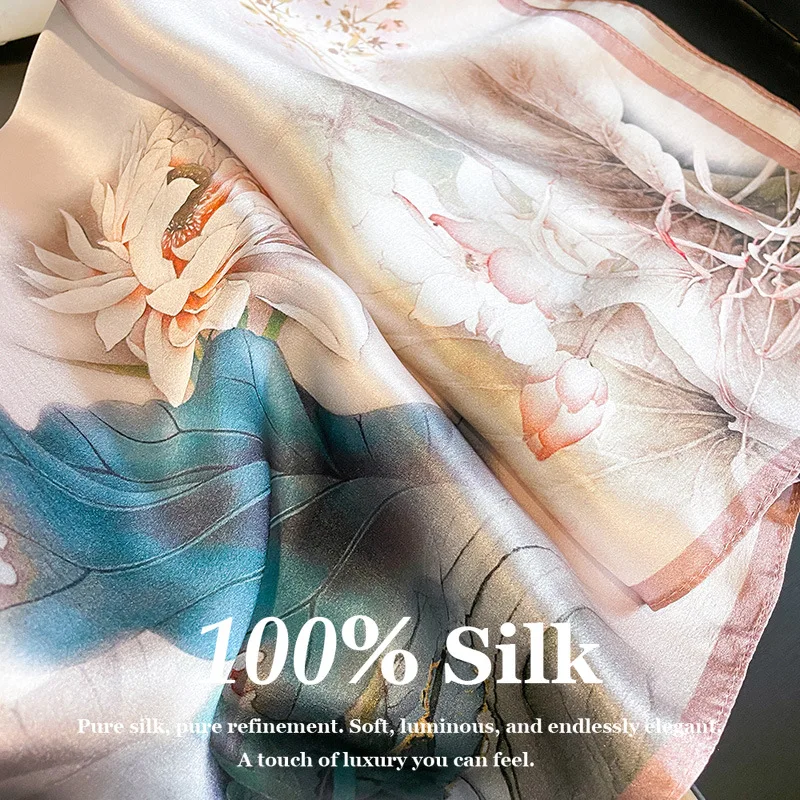 Fashion 53cm Small Square Real Silk Scarf 100% Mulberry Silk Neck Scarf Women Hair Wrap Bandana Ribbon Foulard Hairband Poncho
Fashion 53cm Small Square Real Silk Scarf 100% Mulberry Silk Neck Scarf Women Hair Wrap Bandana Ribbon Foulard Hairband Poncho
