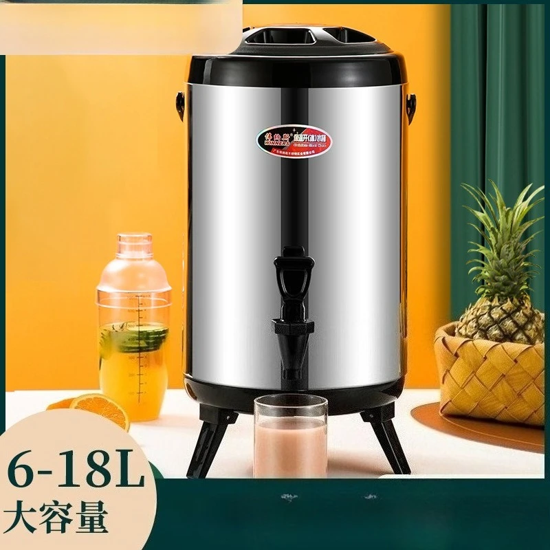Commercial stainless steel milk tea bucket Household large-capacity milk tea insulation bucket
Commercial stainless steel milk tea bucket Household large-capacity milk tea insulation bucket