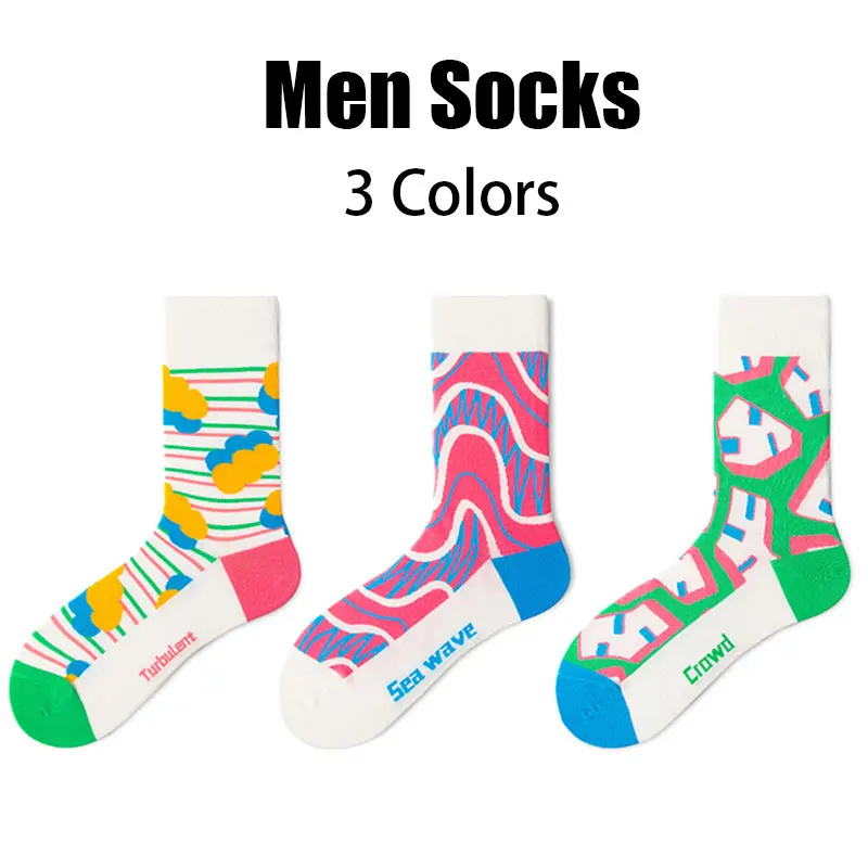 3 Pairs Mens Colorful Socks Cushion Running Socks Performance Breathable Crew Socks Outdoor Sports Socks For Cycling Fitness
3 Pairs Mens Colorful Socks Cushion Running Socks Performance Breathable Crew Socks Outdoor Sports Socks For Cycling Fitness