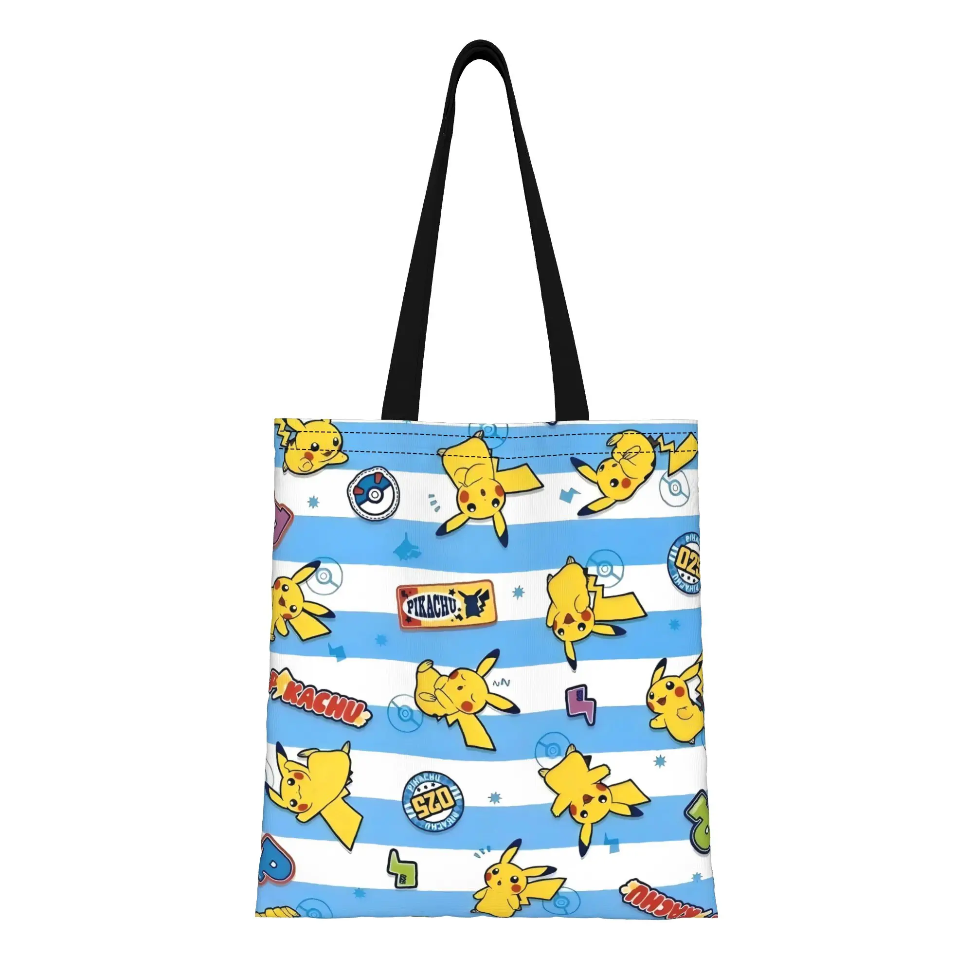 Pikachu Colorful Patterns Pokemon Canvas Tote Bag Perfect for Travel Women's Top-Handle Bags
Pikachu Colorful Patterns Pokemon Canvas Tote Bag Perfect for Travel Women's Top-Handle Bags
