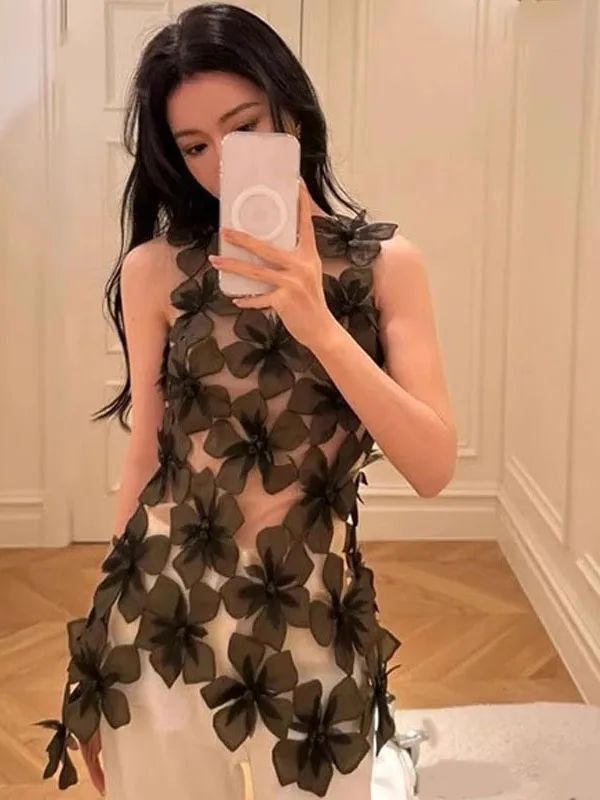 2025 New Pure Desire Sexy 3D Flower Top Women's High-End Elegance Lady Halter Vest Commute Style Slim Fit Single Piece Thin S...
2025 New Pure Desire Sexy 3D Flower Top Women's High-End Elegance Lady Halter Vest Commute Style Slim Fit Single Piece Thin S...
