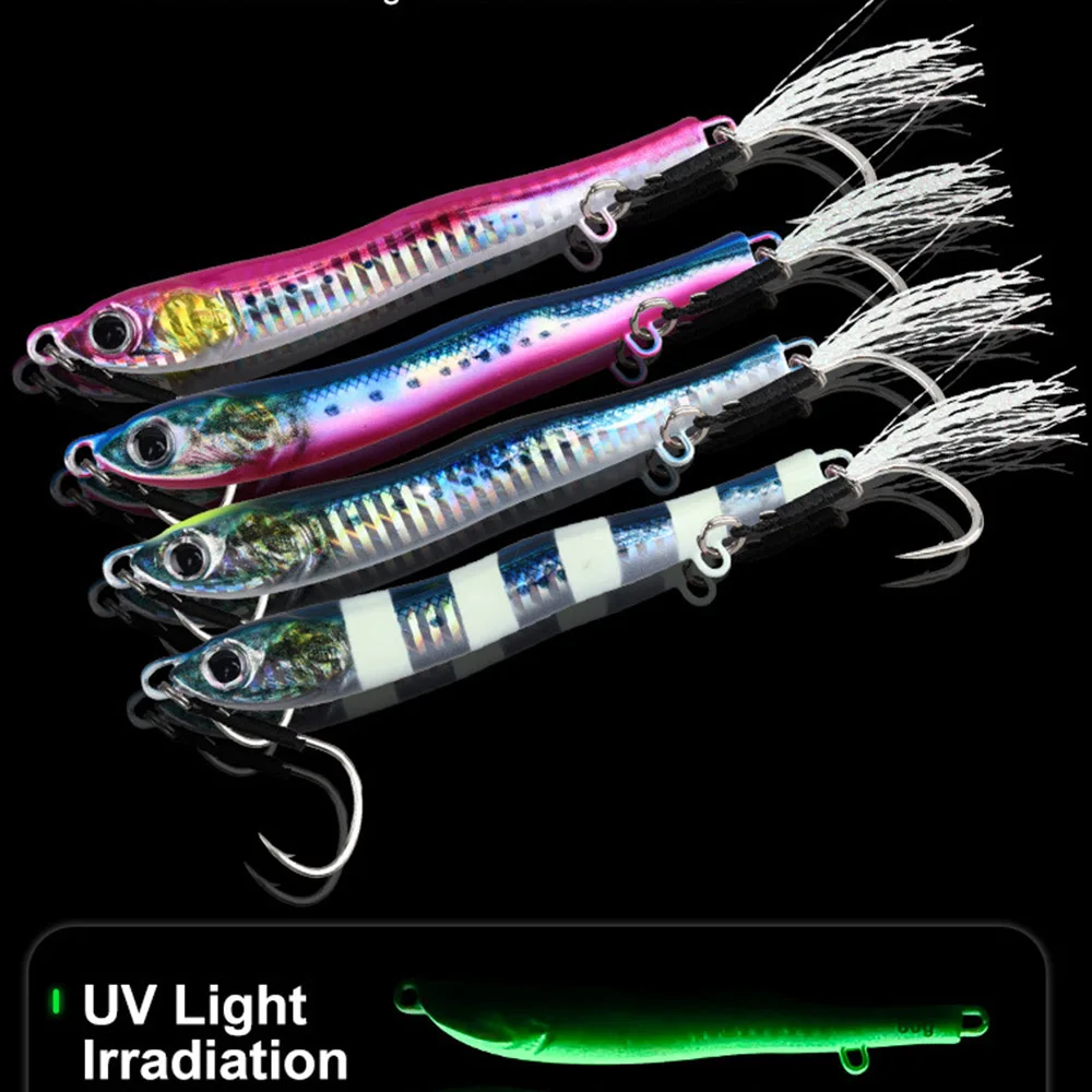 Metal Jig Snapper Lure 40g60g80g Tuna Lure Saltwater Vertical Fishing Jigpara Hard Bait Assist Hook for Mahi Wahoo Mackerel Bait
Metal Jig Snapper Lure 40g60g80g Tuna Lure Saltwater Vertical Fishing Jigpara Hard Bait Assist Hook for Mahi Wahoo Mackerel Bait
