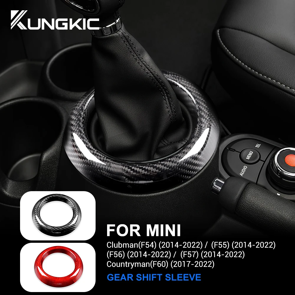 for Mini F54 F55 F56 F57 F60 Real Hard Carbon Fiber Car Gear Shift Sleeve Circle Ring Cover Countryman Interior Trim Accessories
for Mini F54 F55 F56 F57 F60 Real Hard Carbon Fiber Car Gear Shift Sleeve Circle Ring Cover Countryman Interior Trim Accessories