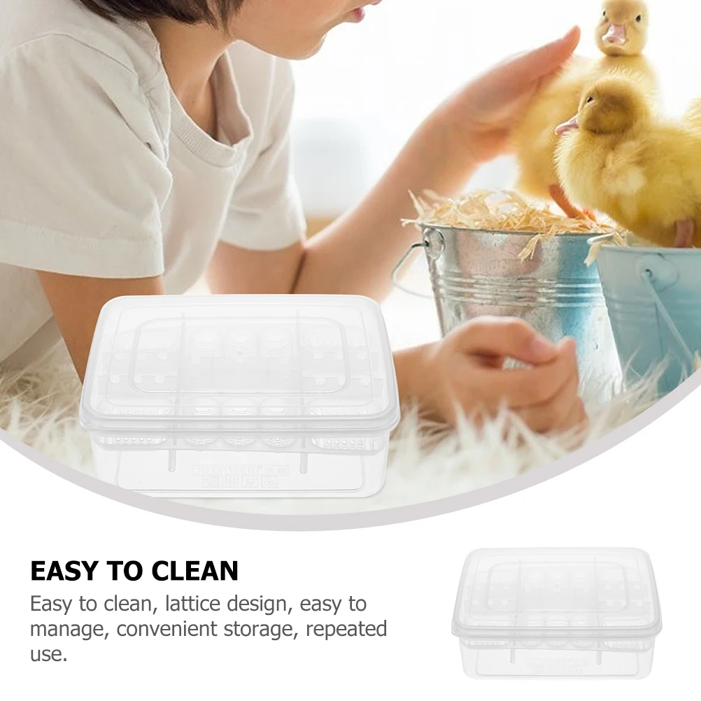 16-compartment Reptile Egg Incubator Hatching Case for Frogs Snakes Lizards Turtles Plastic Hatchery Box Easy Clean Manage Store
16-compartment Reptile Egg Incubator Hatching Case for Frogs Snakes Lizards Turtles Plastic Hatchery Box Easy Clean Manage Store