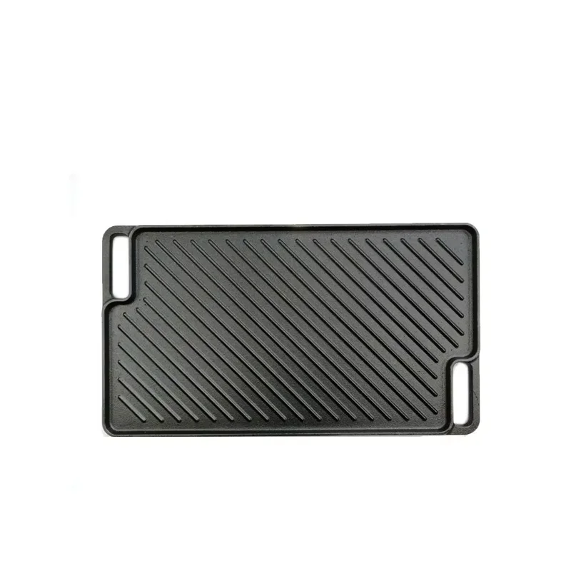 Чугунная двусторонняя сковорода-гриль 46*26 см, без покрытия, для запекания, для барбекю, реверсивная форма для жарки
Чугунная двусторонняя сковорода-гриль 46*26 см, без покрытия, для запекания, для барбекю, реверсивная форма для жарки