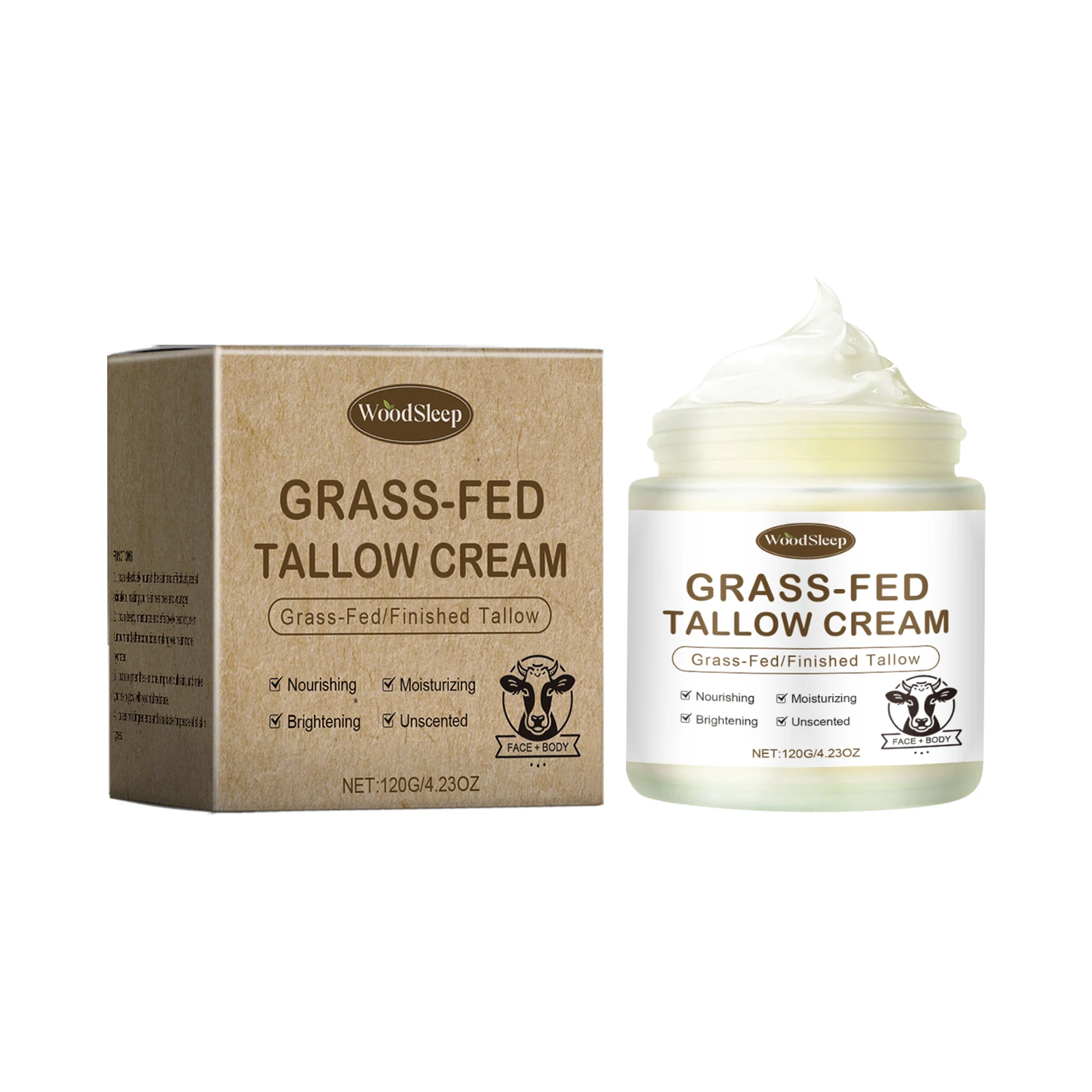 Cream for Face & Body - Nourishing Skincare, 100% Natural Moisturizer, 120g/4.23oz - Ultra Hydrating Dry Skin Care
Cream for Face & Body - Nourishing Skincare, 100% Natural Moisturizer, 120g/4.23oz - Ultra Hydrating Dry Skin Care