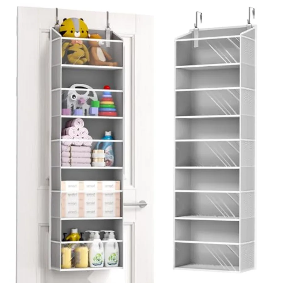 1-Pack Over Door Organizer with 5 Large Pockets 10 Mesh Side Pockets 44 lbs Weight Capacity Hanging Storage Organizer with for
1-Pack Over Door Organizer with 5 Large Pockets 10 Mesh Side Pockets 44 lbs Weight Capacity Hanging Storage Organizer with for