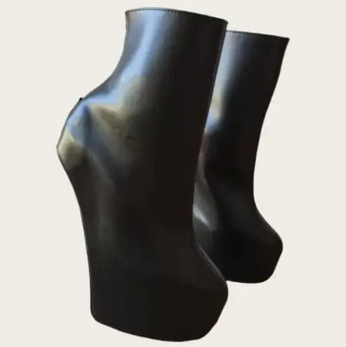 Black Matte Leather Heelless Platform Round Toe Ankle Boots Women Sexy Thick Sole Strange Heels High Heel Ballet Short Boots
Black Matte Leather Heelless Platform Round Toe Ankle Boots Women Sexy Thick Sole Strange Heels High Heel Ballet Short Boots