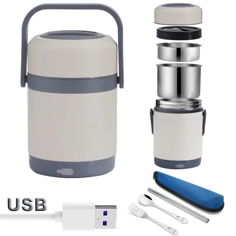 USB Electric Heating Lunch Box Stainless Steel Car Office 12V 24V 5V Thermal Leak proof Food Heated Warmer Container Adult
USB Electric Heating Lunch Box Stainless Steel Car Office 12V 24V 5V Thermal Leak proof Food Heated Warmer Container Adult