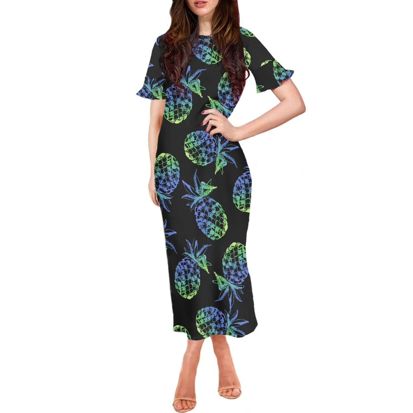Design A Round Neck Dress Samoan Moroccan Tribal Print Gold Pattern High-End Summer Formal Occasion Dress 2023 Sheath
Design A Round Neck Dress Samoan Moroccan Tribal Print Gold Pattern High-End Summer Formal Occasion Dress 2023 Sheath