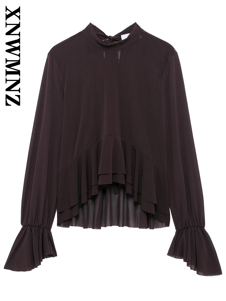 XNWMNZ 2025 Spring New Woman Hipster O-Collar Blouses Chiffon Blouse Trendy Autumn Woman's Long Sleeve Pullover Bowknot Thin Top
XNWMNZ 2025 Spring New Woman Hipster O-Collar Blouses Chiffon Blouse Trendy Autumn Woman's Long Sleeve Pullover Bowknot Thin Top