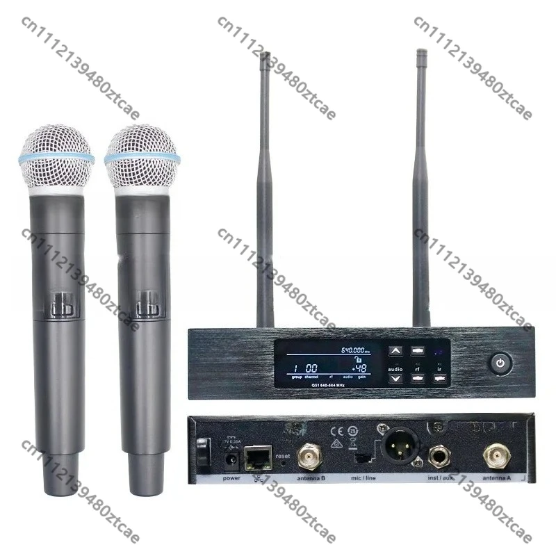 UHF True Diversity Wireless Microphone, Lavalier Headset & Handheld Mic, Professional Stage Karaoke Performance Audio Device
UHF True Diversity Wireless Microphone, Lavalier Headset & Handheld Mic, Professional Stage Karaoke Performance Audio Device