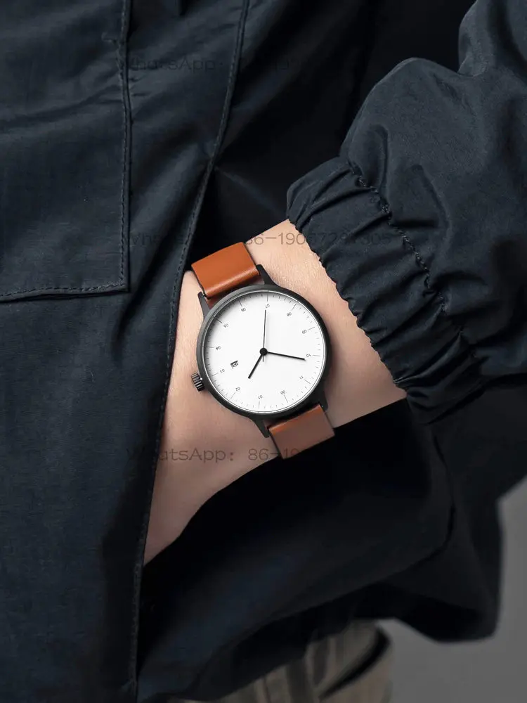 BIJOUONE B30 minimalist design simple silent leather men's and women's calendar stainless steel waterproof watch
BIJOUONE B30 minimalist design simple silent leather men's and women's calendar stainless steel waterproof watch