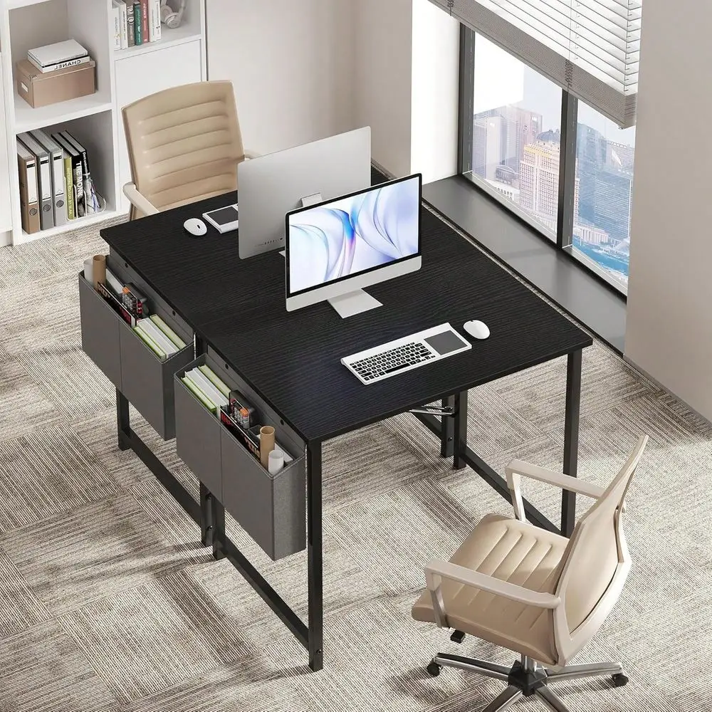 Desk 31 Inch Home Office Desks For Small Spaces, Gaming Writing Study Work Table With Storage Bag For Bedroom, Black
Desk 31 Inch Home Office Desks For Small Spaces, Gaming Writing Study Work Table With Storage Bag For Bedroom, Black