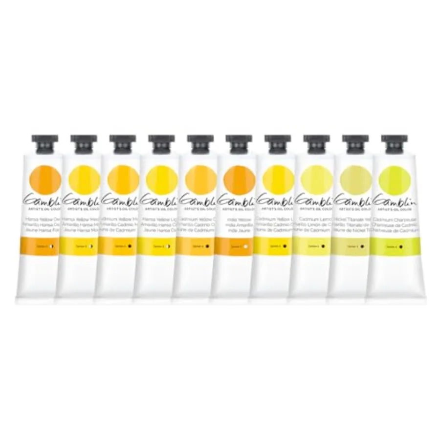 Gamblin Artist Oil Paint Set For Professionals - YELLOW SET - 37ml Tubes
Gamblin Artist Oil Paint Set For Professionals - YELLOW SET - 37ml Tubes