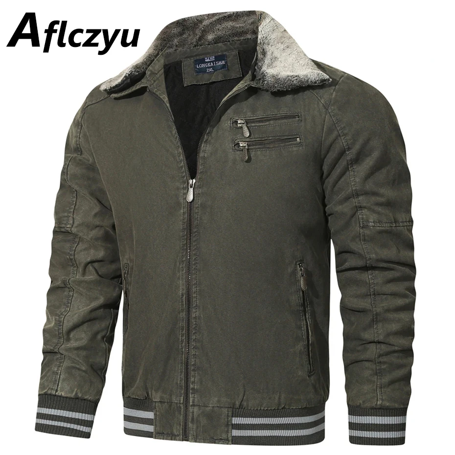Autumn Winter Jacket Men Fur Collar Jackets Tactical Military Jackets Coats Fashion Casual Outerwear Male
Autumn Winter Jacket Men Fur Collar Jackets Tactical Military Jackets Coats Fashion Casual Outerwear Male