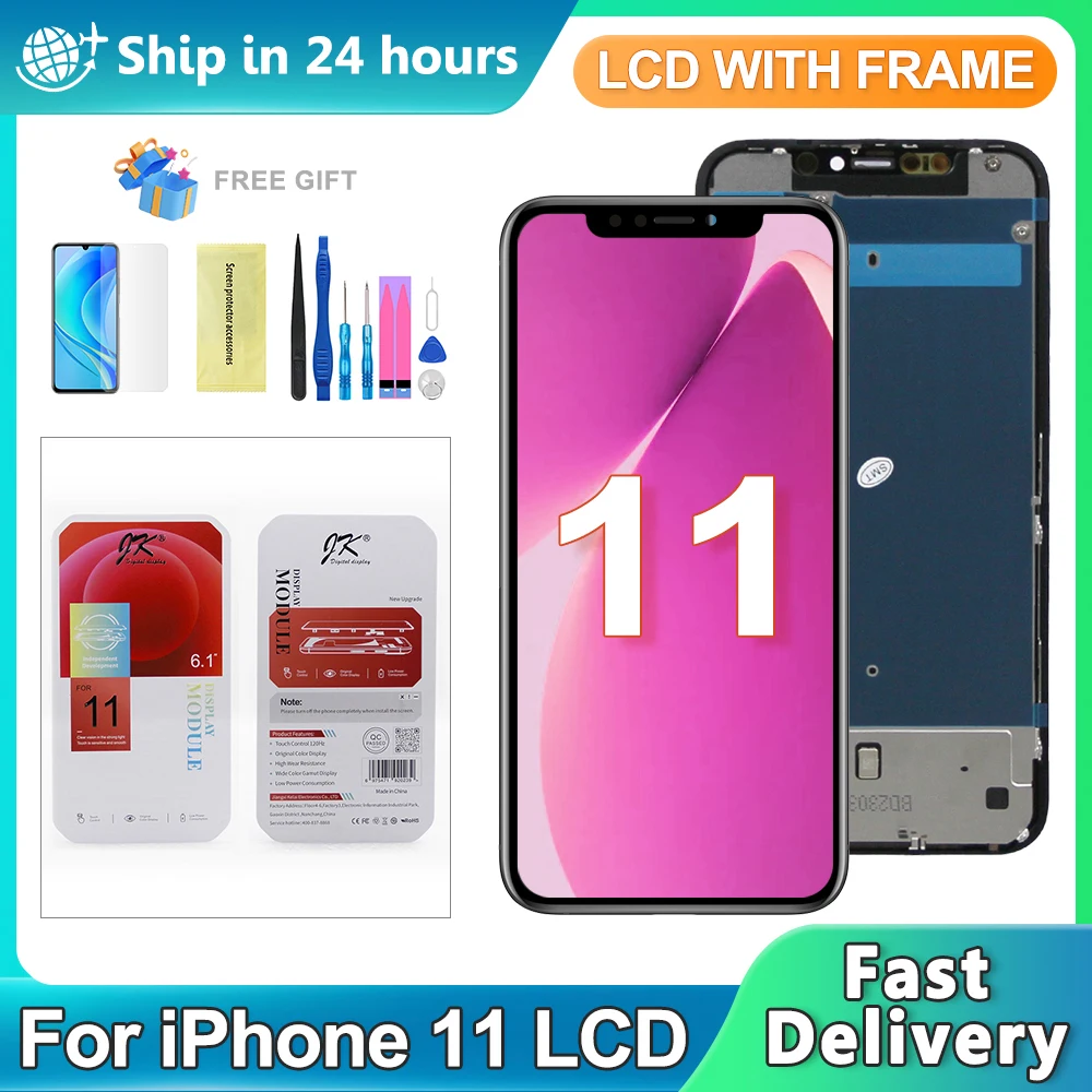 ЖК-экран для iPhone 11, дисплей с дигитайзером в сборе, сменный ЖК-дисплей для iPhone 11, ЖК-дисплей
ЖК-экран для iPhone 11, дисплей с дигитайзером в сборе, сменный ЖК-дисплей для iPhone 11, ЖК-дисплей