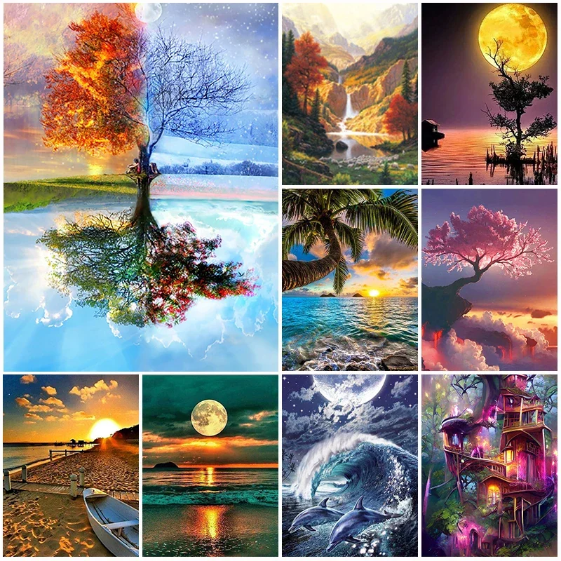 Landscape 5D DIY Diamond Painting Art Diamond Rhinestone Embroidery Painting Full Round Diamond Mosaic Home Decor Gift
Landscape 5D DIY Diamond Painting Art Diamond Rhinestone Embroidery Painting Full Round Diamond Mosaic Home Decor Gift
