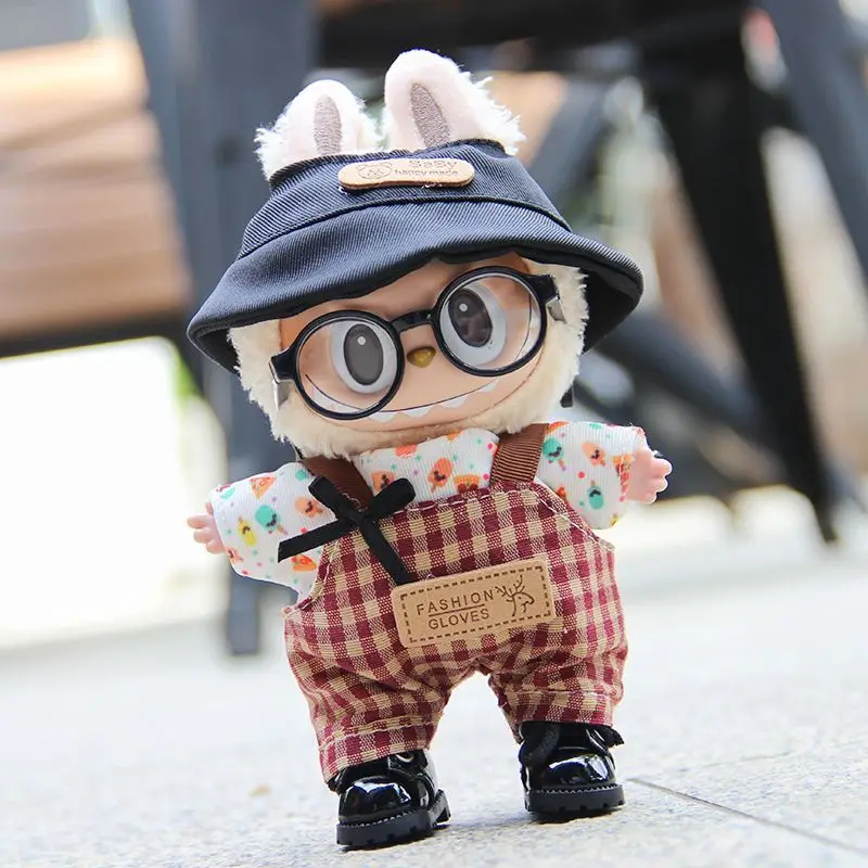 17cm Labubu Doll Clothes Fisherman Hat and Denim Overalls Changeable Outfit for 1.0 2.0 3.0 Generation Vinyl Figure Decor
17cm Labubu Doll Clothes Fisherman Hat and Denim Overalls Changeable Outfit for 1.0 2.0 3.0 Generation Vinyl Figure Decor