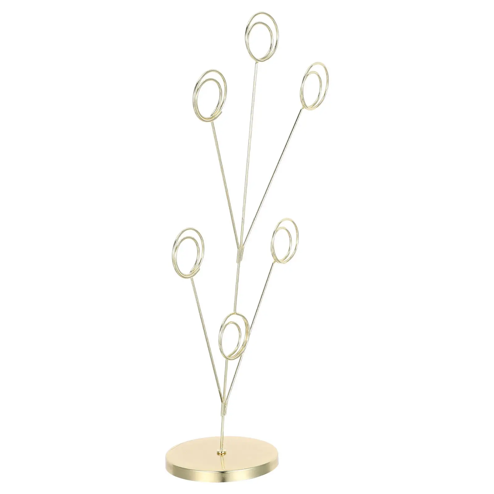 Peacock Shape Desktop Photo Clip Stand Metal Display Card Holder Stable Round Base Multi-Clip Memo Display for Wedding Office
Peacock Shape Desktop Photo Clip Stand Metal Display Card Holder Stable Round Base Multi-Clip Memo Display for Wedding Office