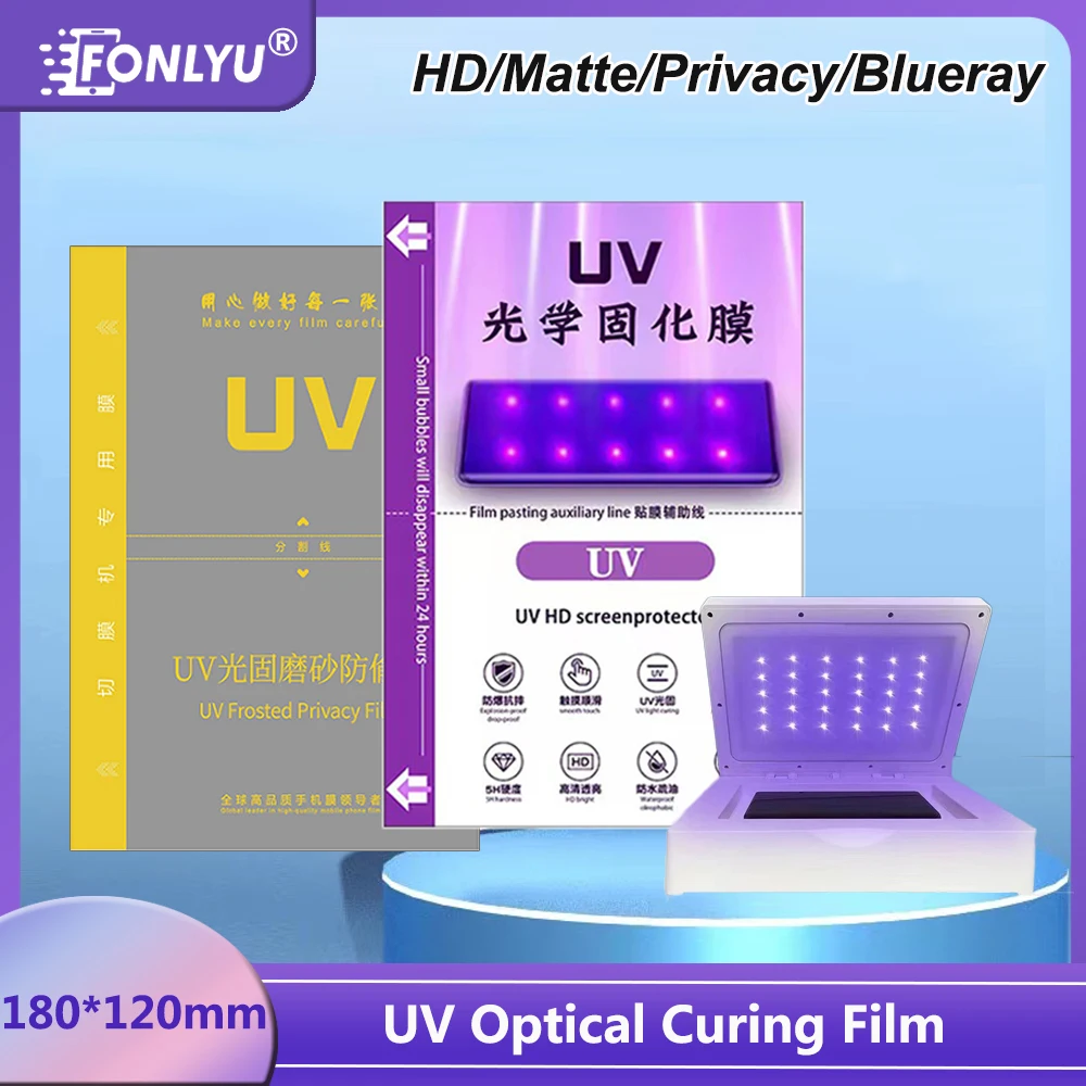 FONLYU UV Glass Film Mobile Phone Screen Protector for Hydrogel Sheets Cutting Machine HD Matte Privacy Blueray Screenguard Film
FONLYU UV Glass Film Mobile Phone Screen Protector for Hydrogel Sheets Cutting Machine HD Matte Privacy Blueray Screenguard Film